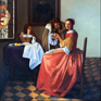 A Lady and Two Gentlemen - Jan Vermeer Van Delft